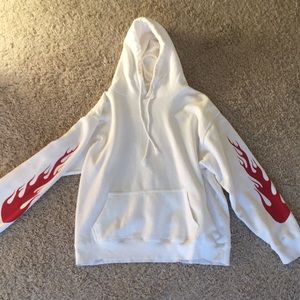 Brandy Melville flame hoodie.